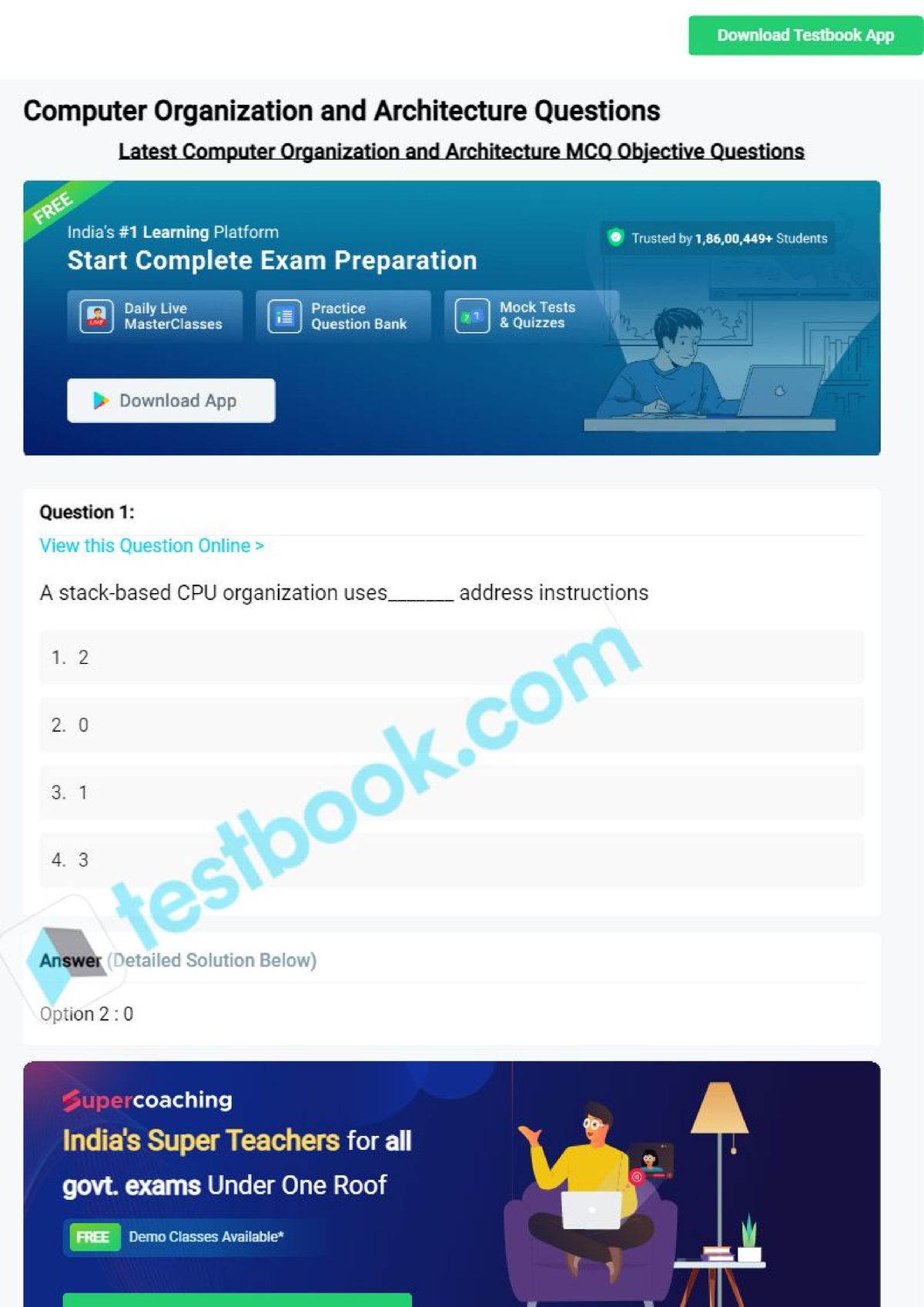 Mcq On Computer Organization And Architecture 5eea6a0a39140 F30f369dacc ...