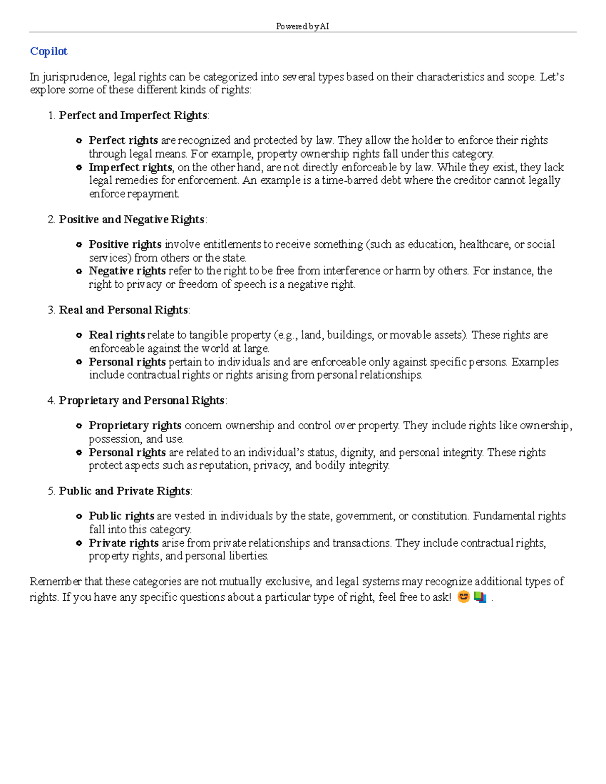 Legal rights - Let’s explore some of these different kinds of rights ...