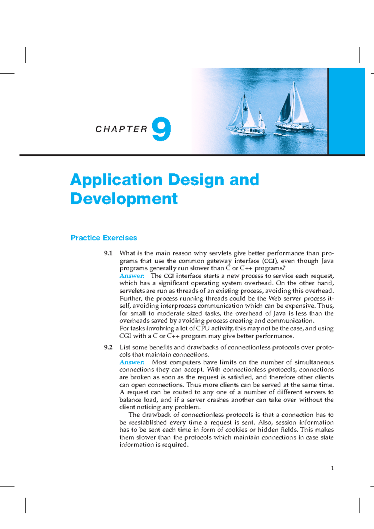 9s - Chapter 9 Solution DBMS - C H A P T E R 9 Application Design And ...