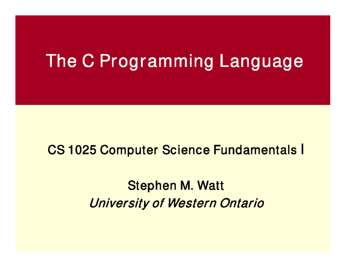 ppt-the-c-programming-language-the-c-programming-language-cs-1025