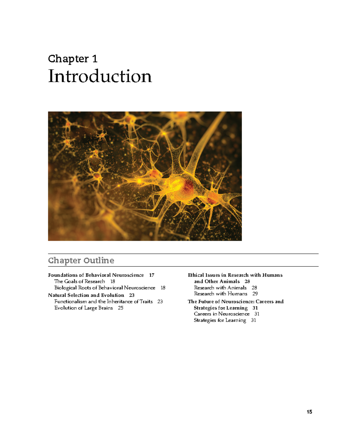 Week i introduction to behavioral neuroscience - Introduction - Chapter ...