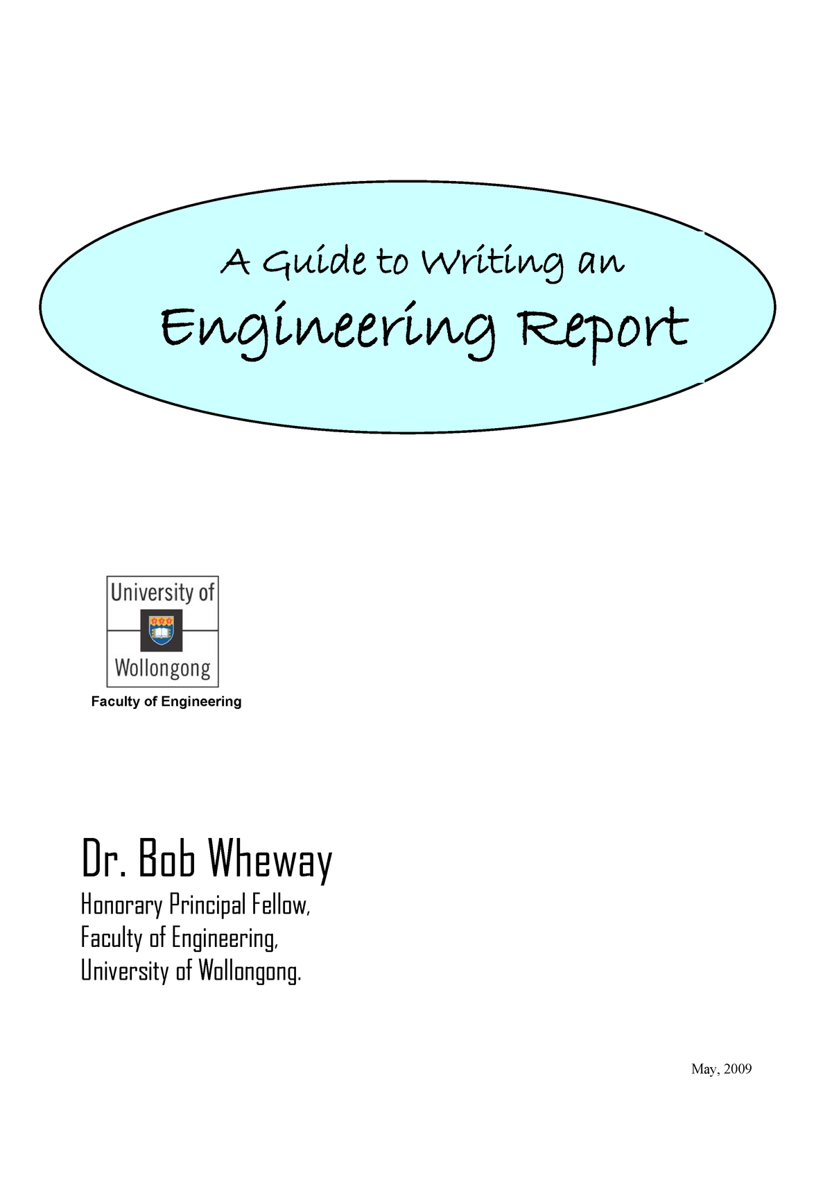 Engineering Report Template A Guide to Writing an Engineering Report