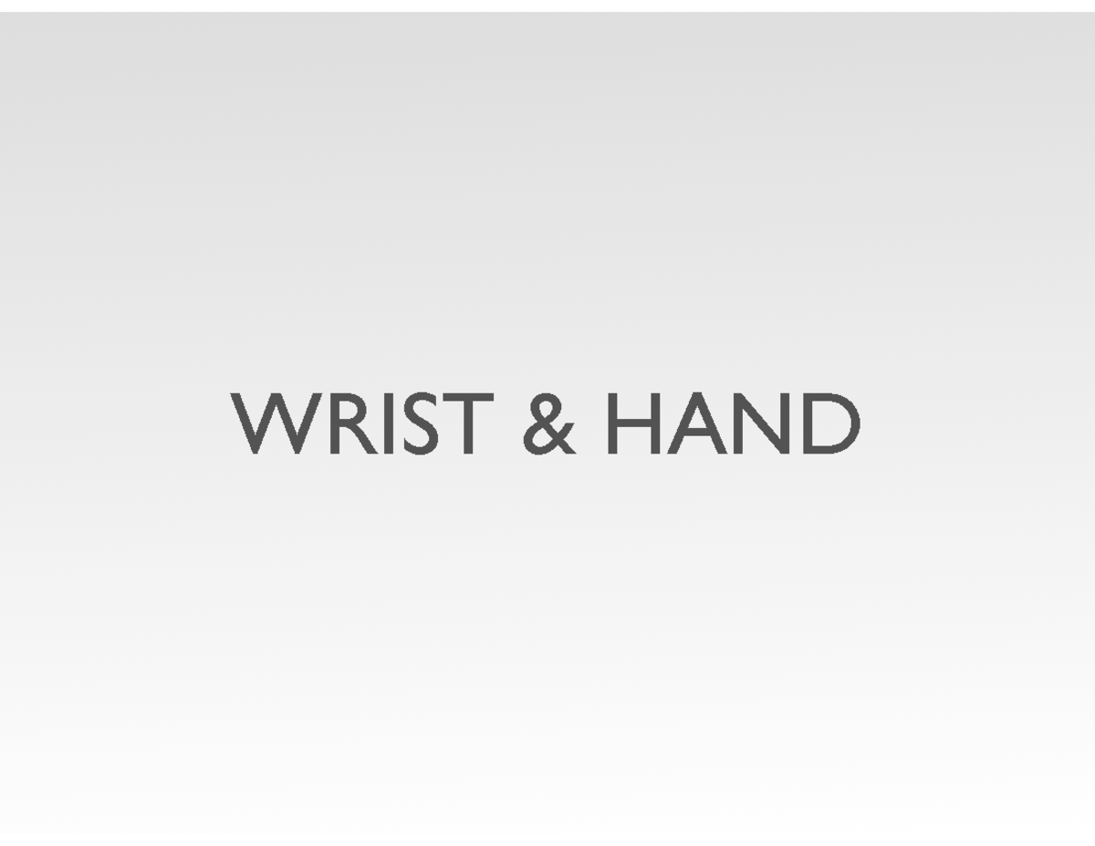Printable Rules For Wrist