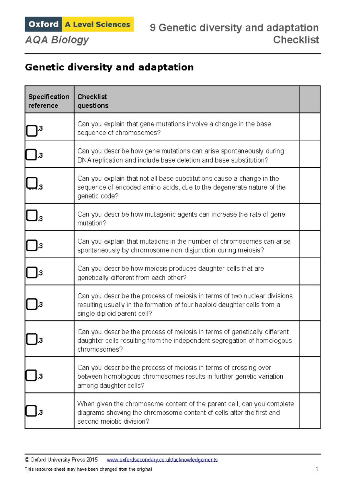 Oxo ABio Q 09uu Ch01 Xxaann - 9 Genetic Diversity And Adaptation AQA ...