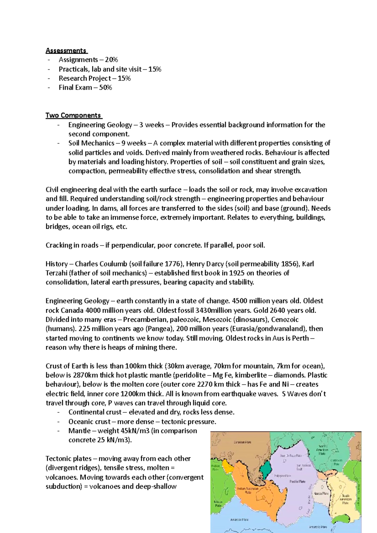 Engineering Geology Lecture Notes - Assessments Assignments Practicals ...