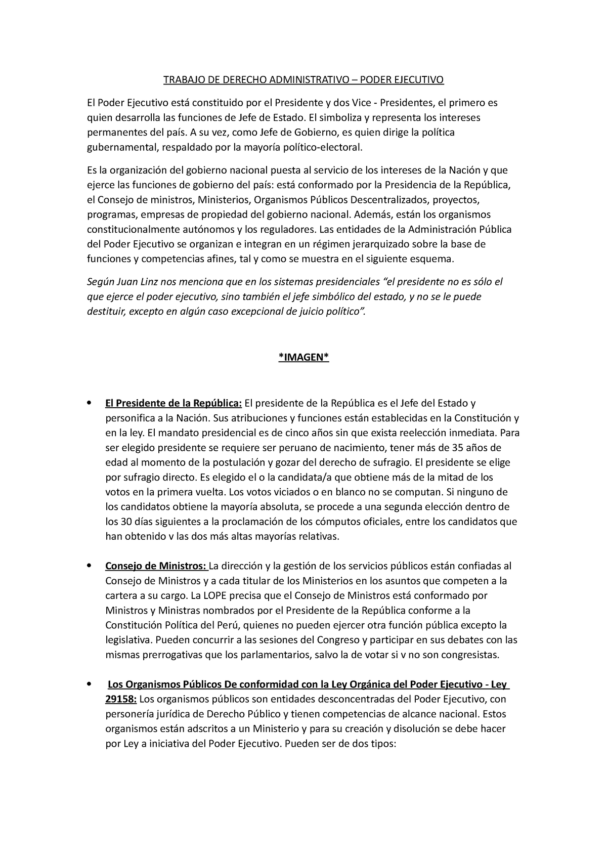 Trabajo DE Derecho Administrativo - TRABAJO DE DERECHO ADMINISTRATIVO ...