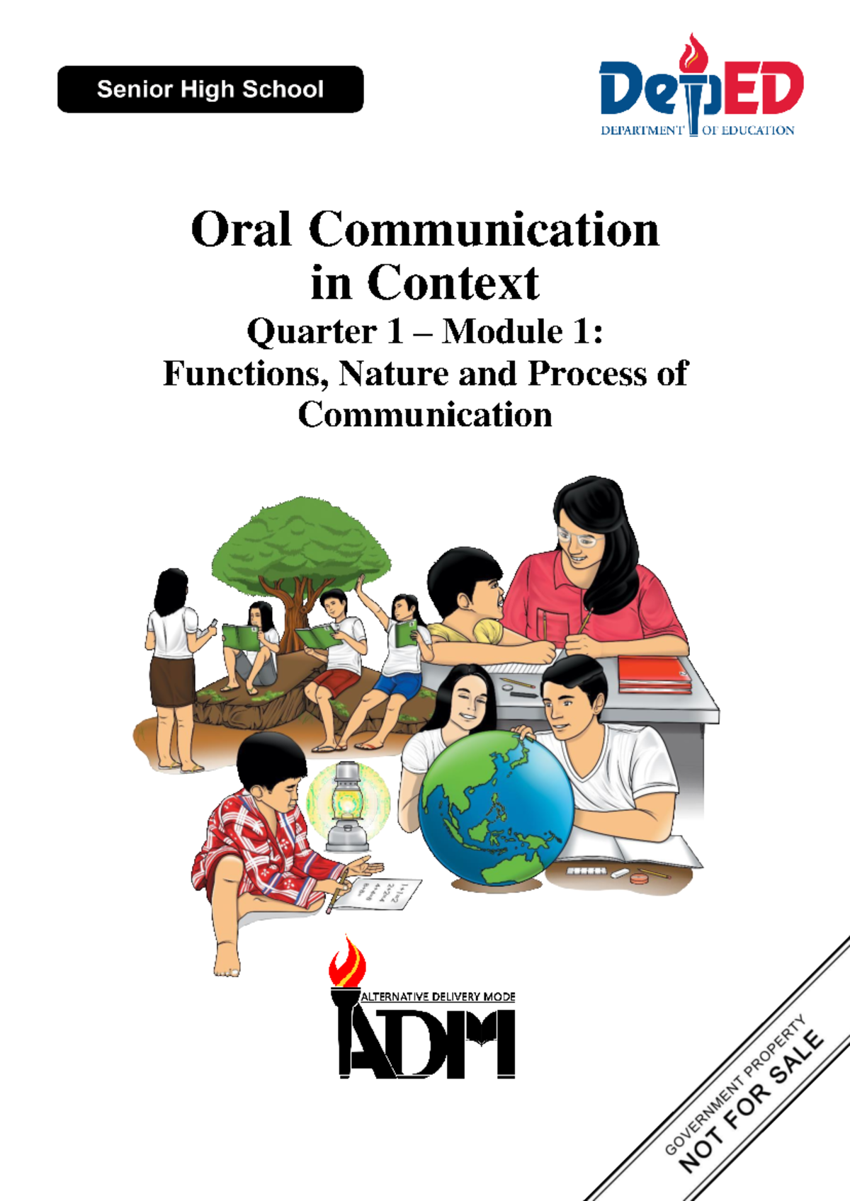 ORAL Communication 11 Q1 Module 01 Week 1 2 Quarter 1 2 Oral 