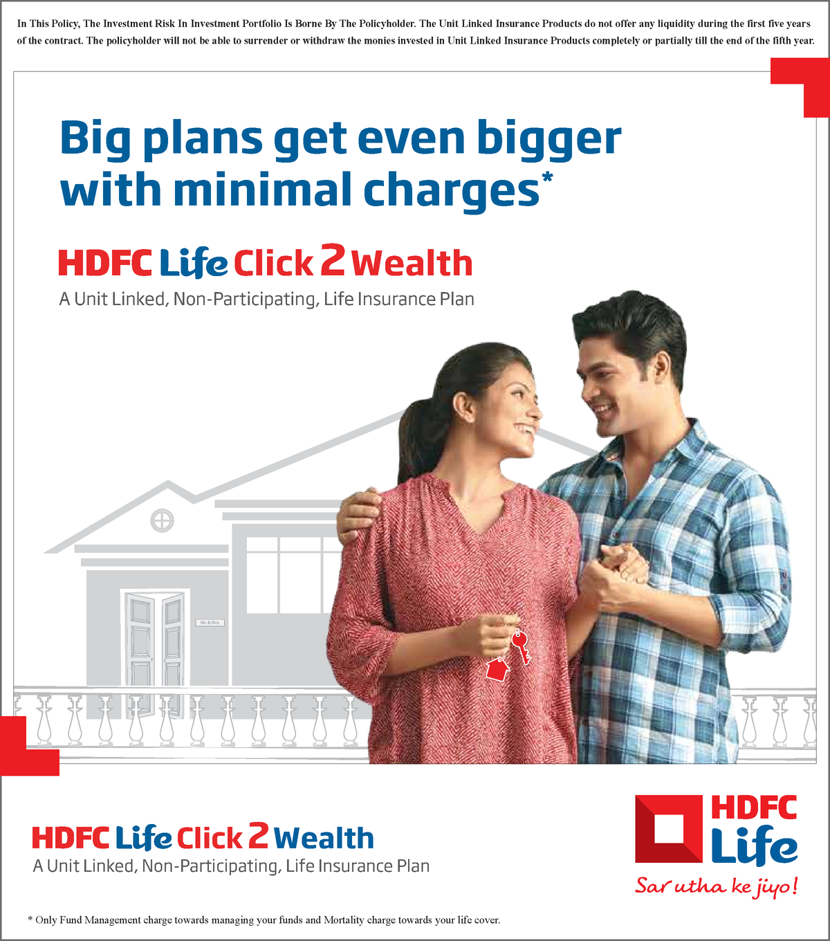 Hdfc Life Click 2 Wealth Brochure Retail V3 In This Policy The Investment Risk In Investment 4481