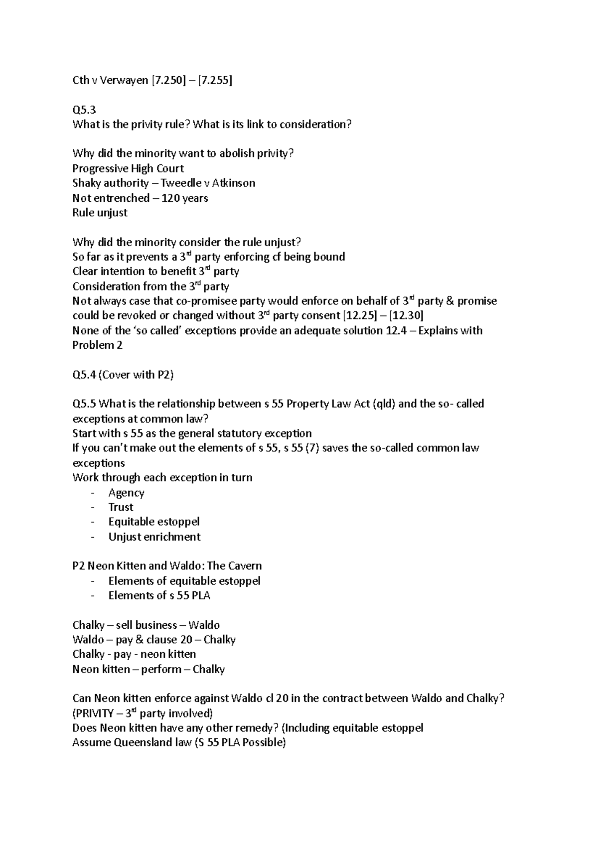 contract-law-equitable-estoppel-tutorial-cth-v-verwayen-7-7-q5