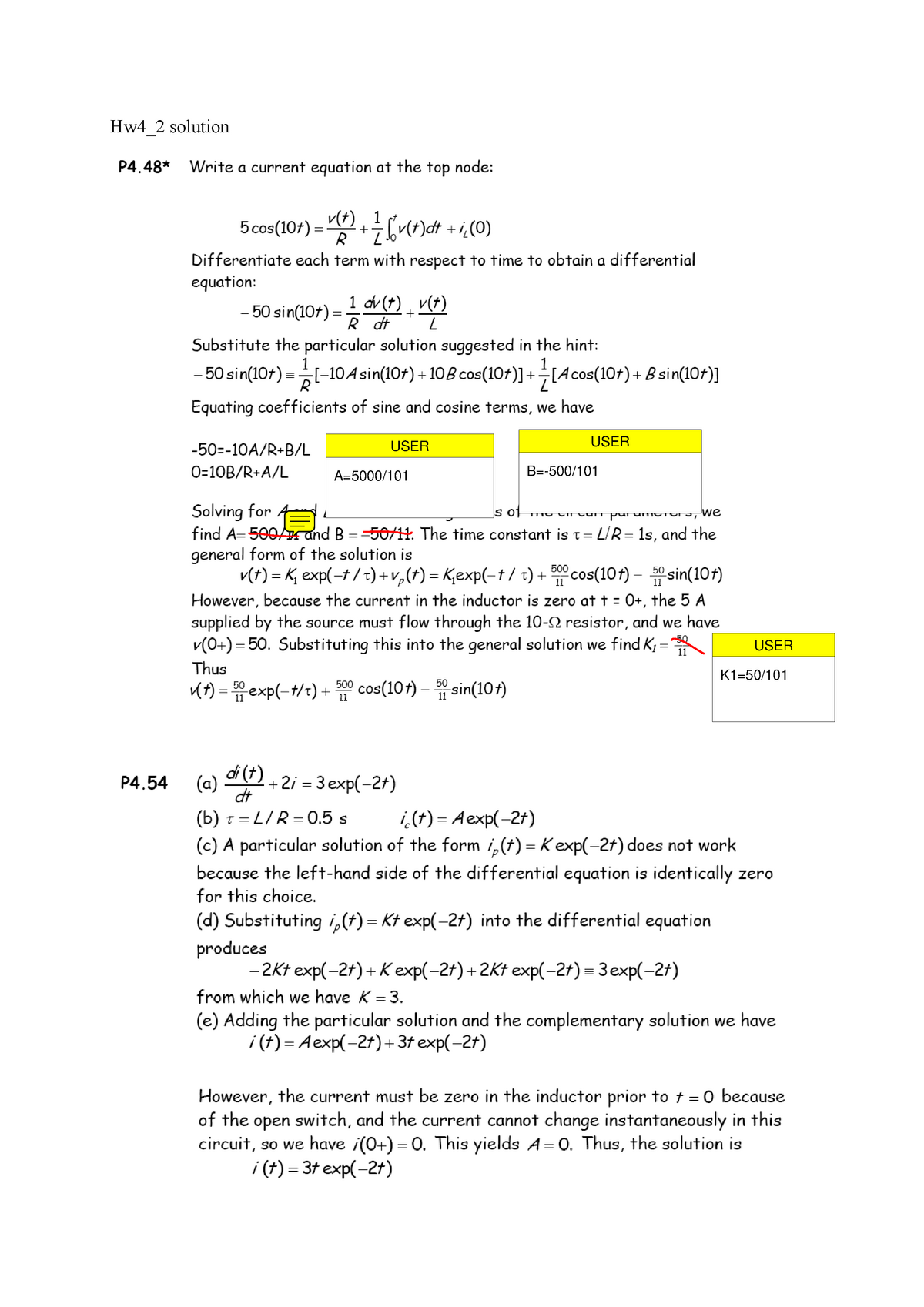 Hw4 2 Solution - Electrical Engineering - Hw4_2 Solution - Studocu