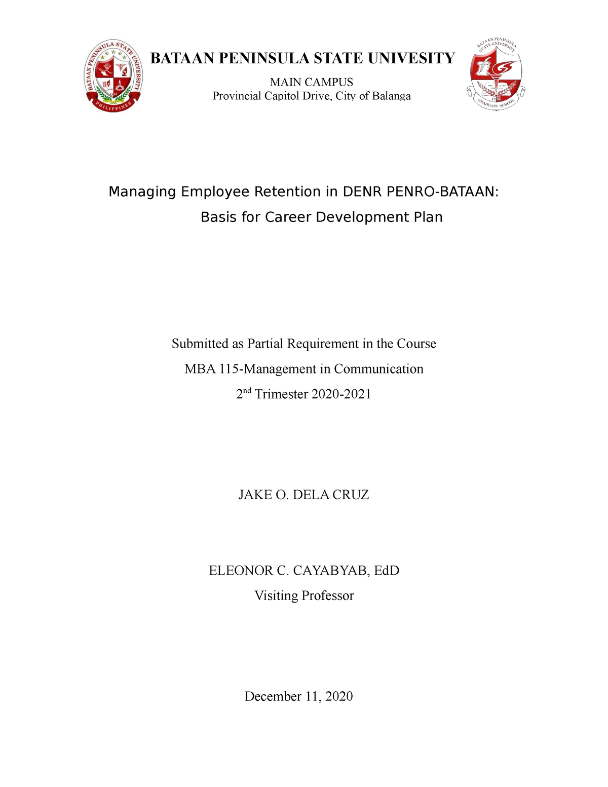 Introduction Methodology Results - Managing Employee Retention in DENR ...