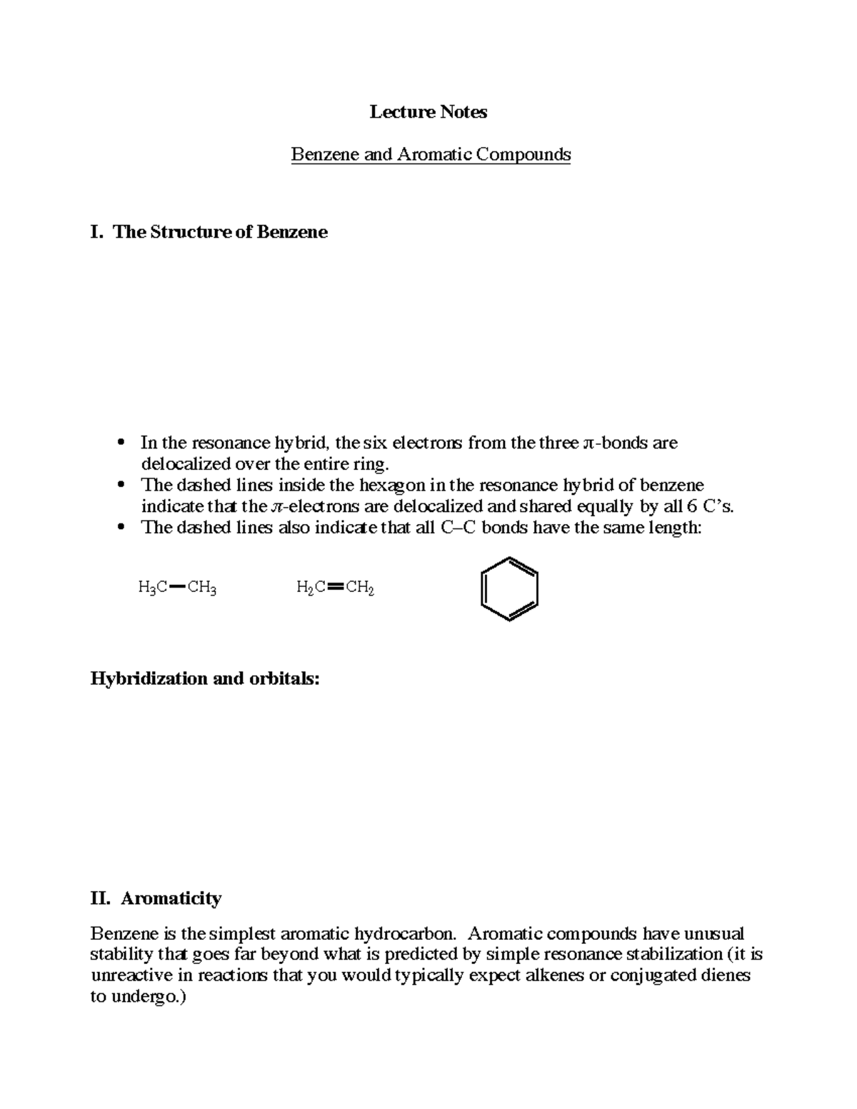 Benzene And Aromatic Compounds - Organic Chemistry - GTU - Studocu