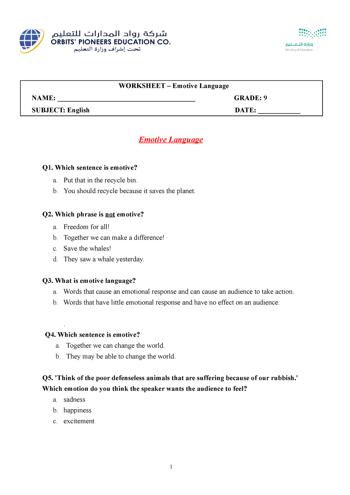 emotive-language-worksheet-grade-9-worksheet-emotive-language-name-studocu