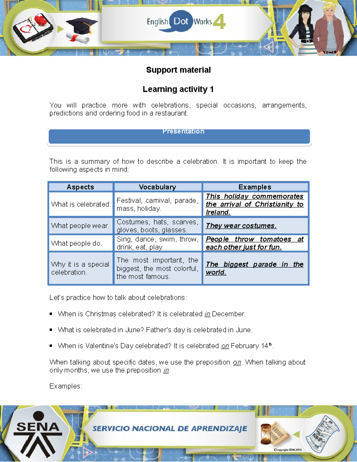 Material de apoyo 1 - Apuntes 1 - Support material Learning activity 1 ...