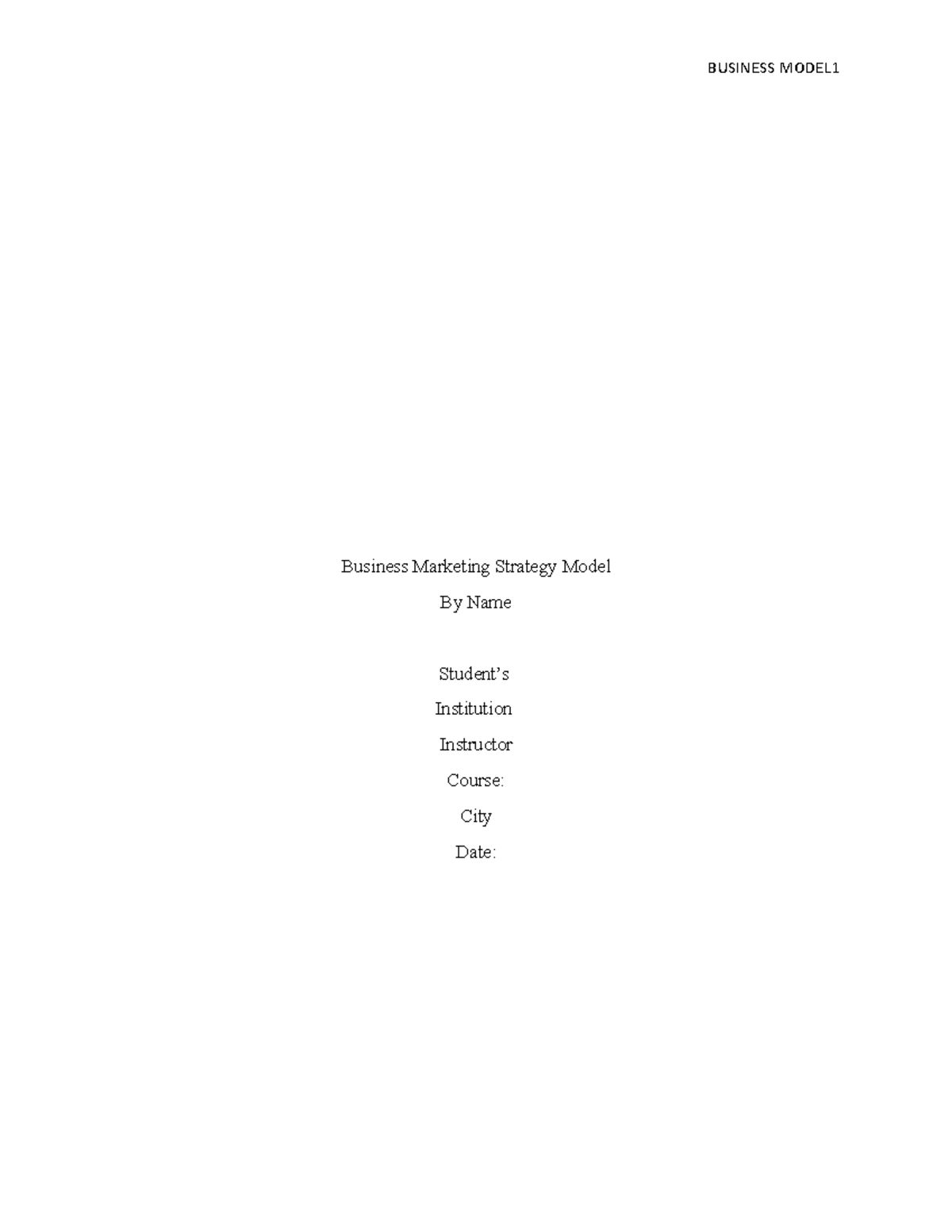 Order 321145 fixed rr - Copy - BUSINESS MODEL Business Marketing ...
