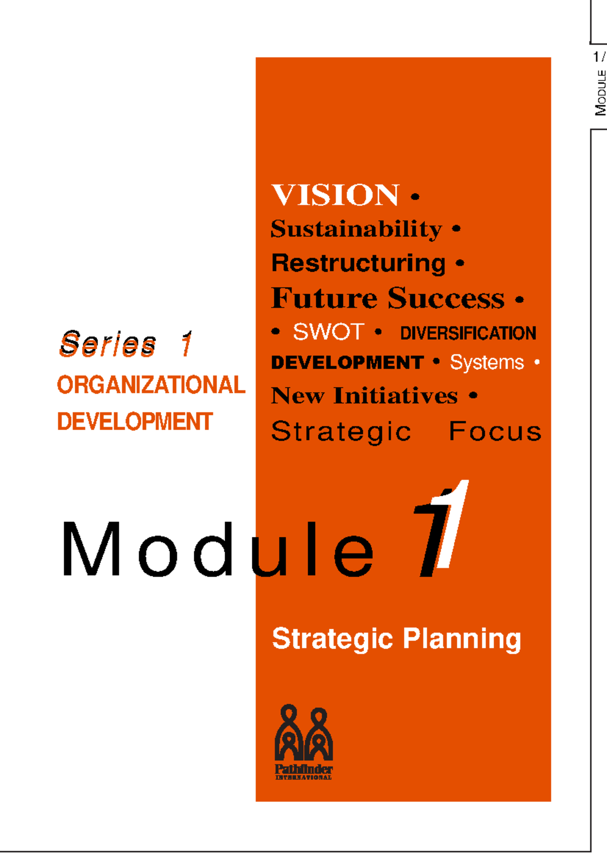 Strategic Planning - MODULE 1/ VISION • Sustainability • Restructuring ...