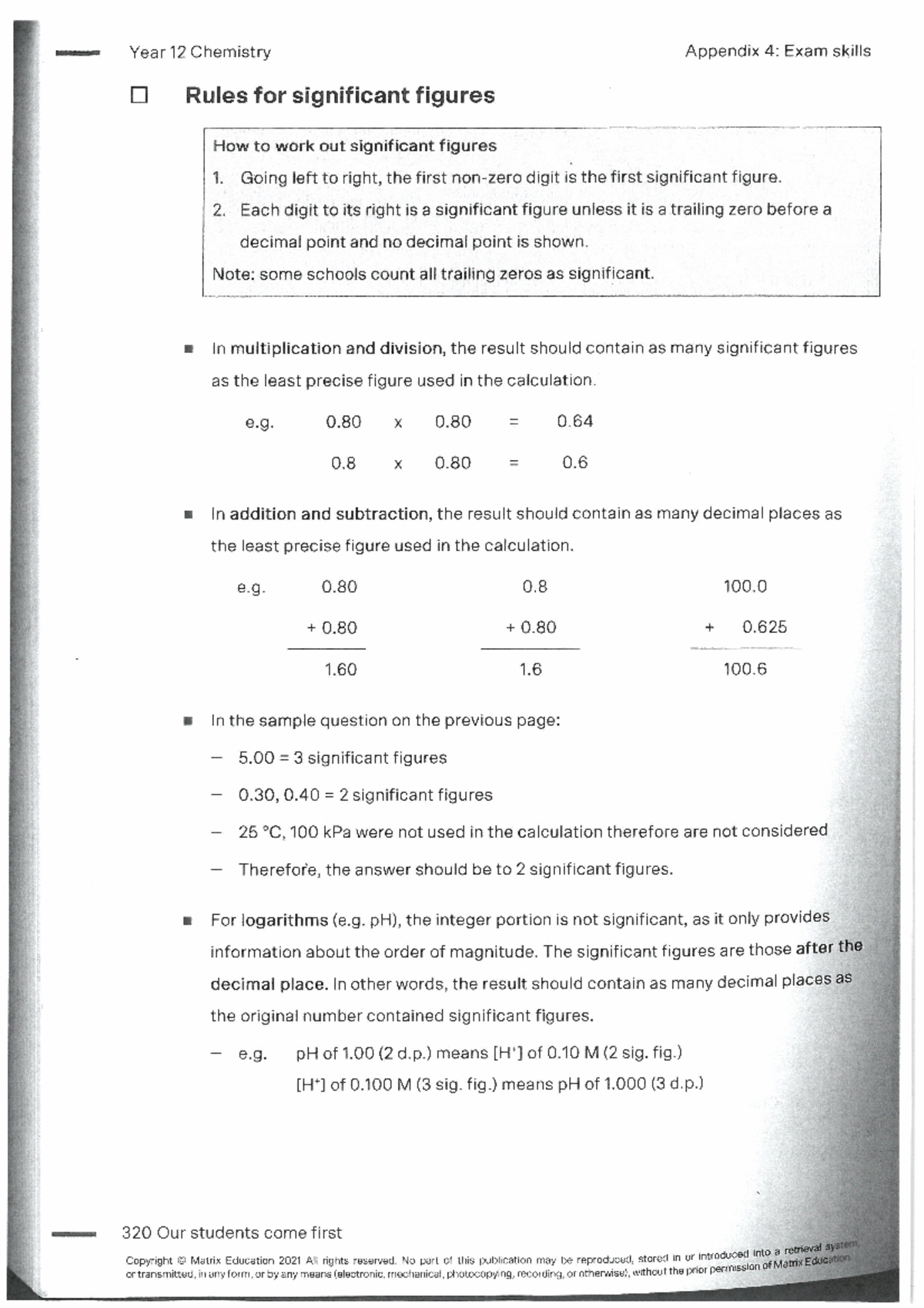 Rules for significant figures - Studocu