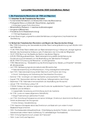  Foto zu Geschichte Lernzettel Fertig - INHALT GESCHICHTE ABITUR 2020 HESSEN 