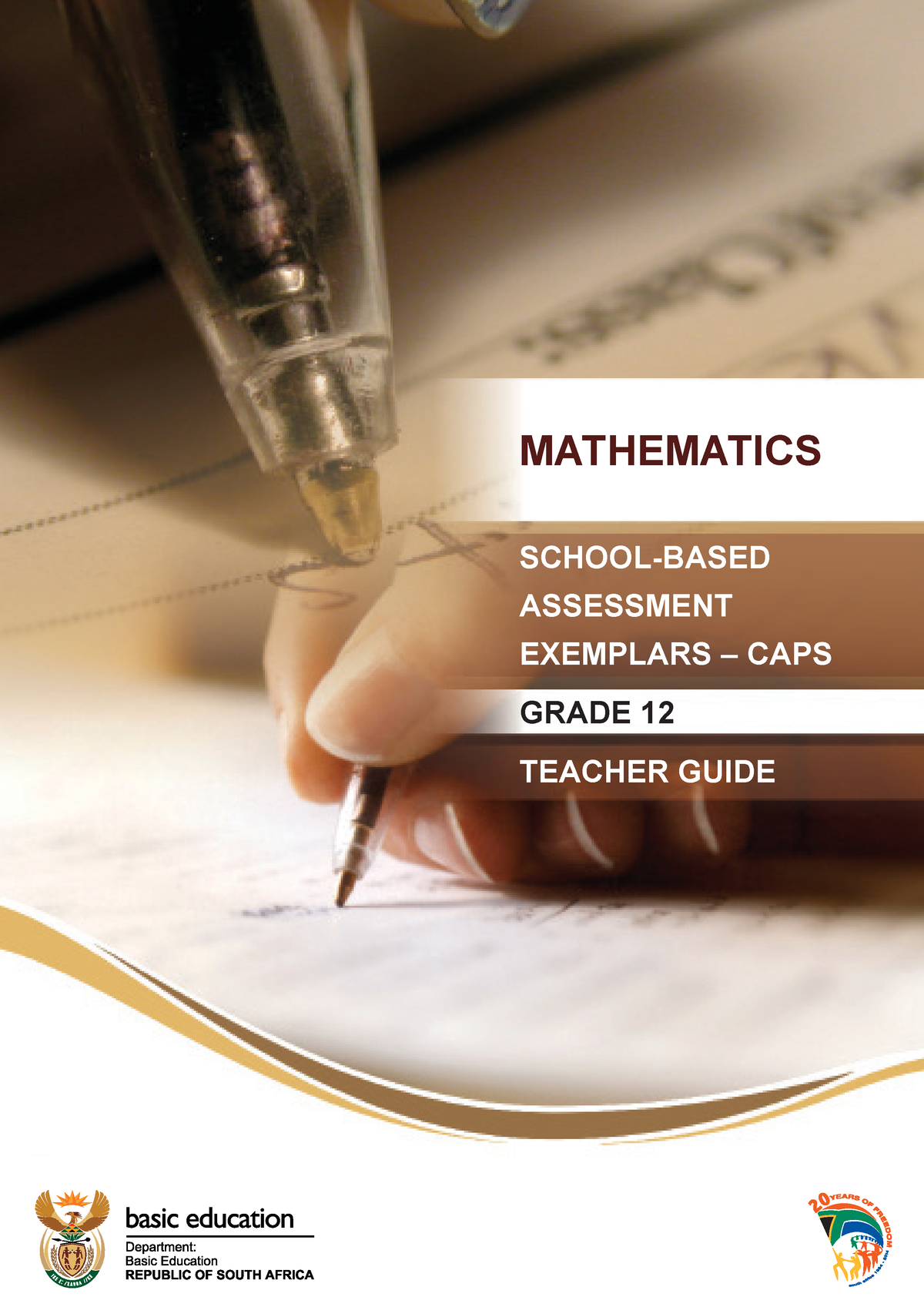 Maths Syllabus Grade 12 - MATHEMATICS SCHOOL-BASED ASSESSMENT EXEMPLARS ...