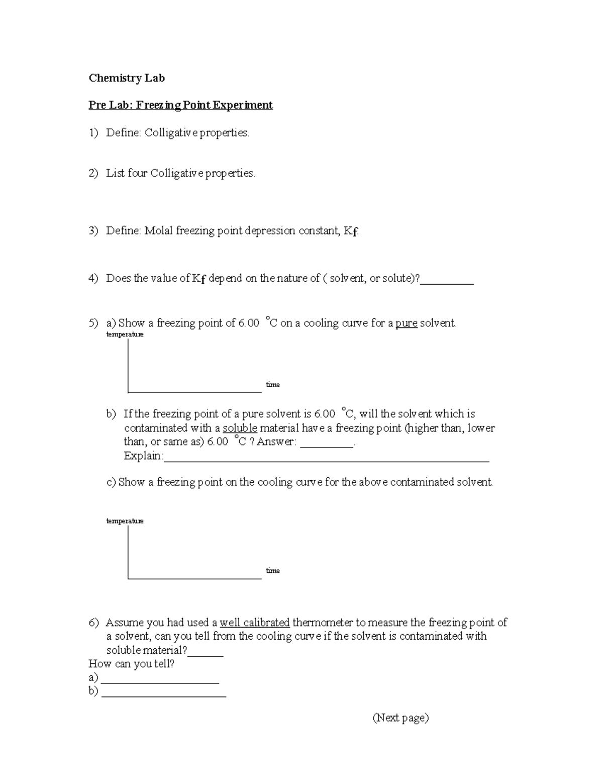 FPE This is coursework for General Chemistry Lab. Chemistry Lab Pre