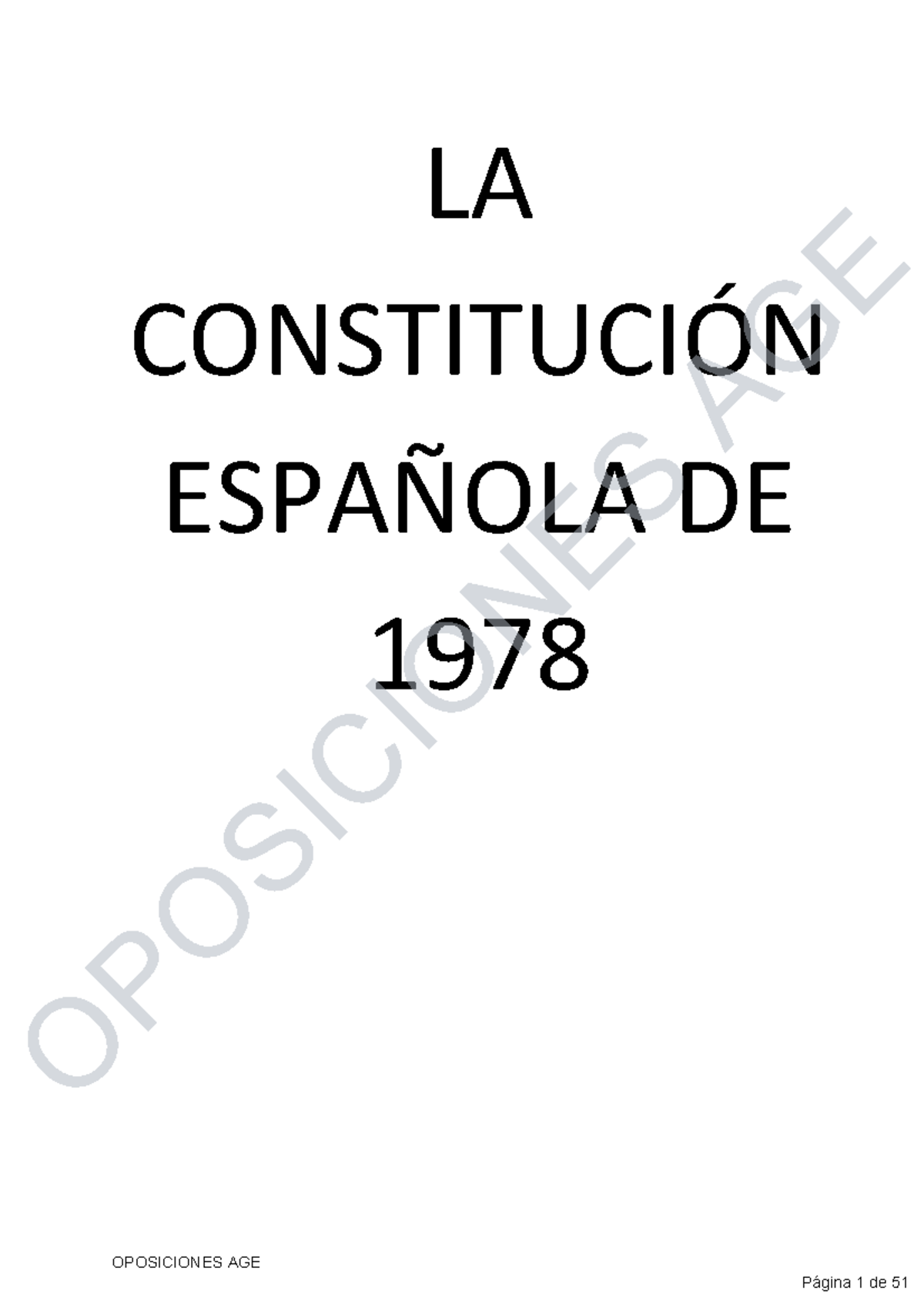 Constitucion Esquema La ConstituciÓn EspaÑola De 1978 Oposiciones Age Oposiciones Age 1 8698