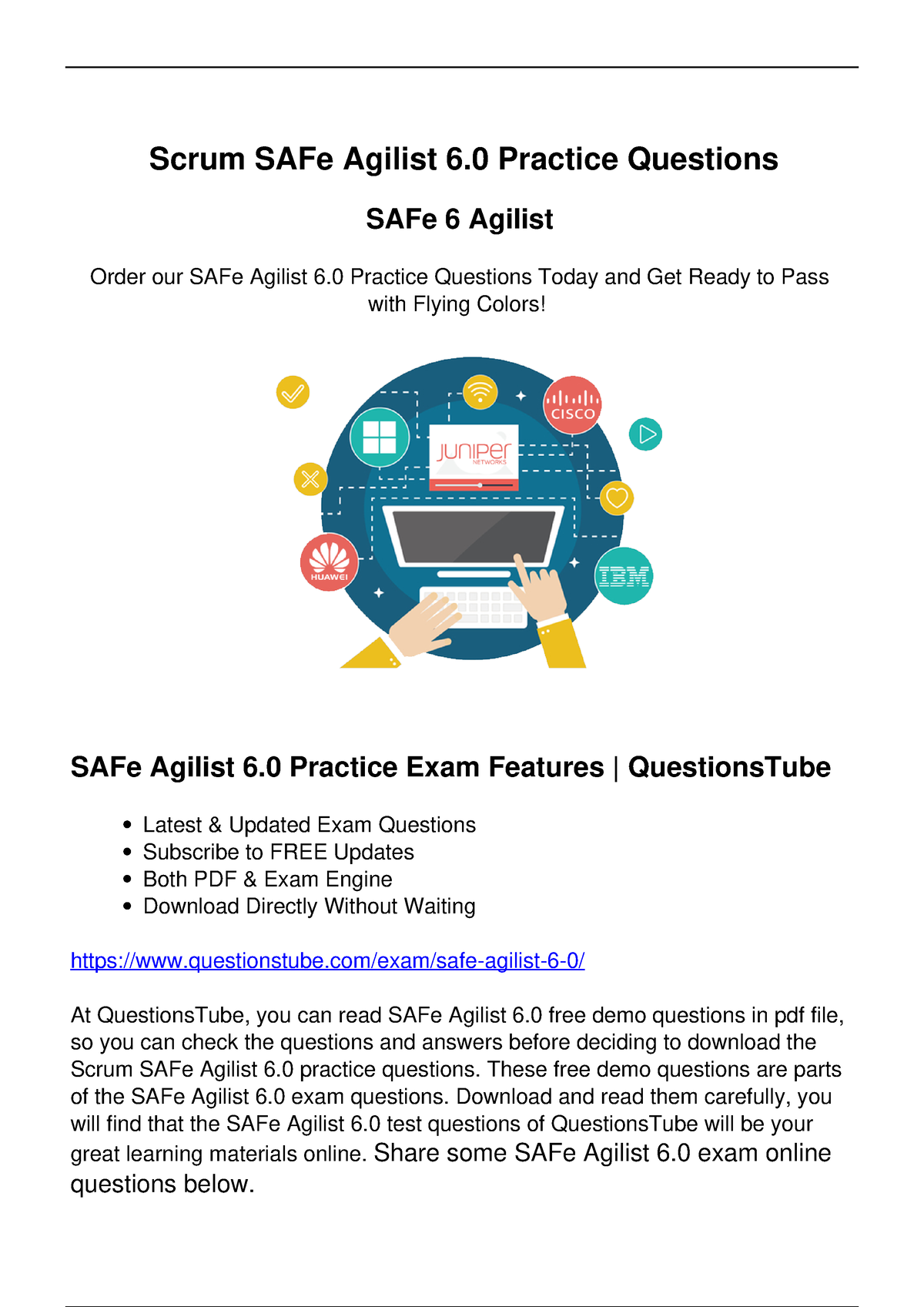 Real Scaled Agile SAFe Agilist 6.0 Practice Questions (2024) - Perfect ...