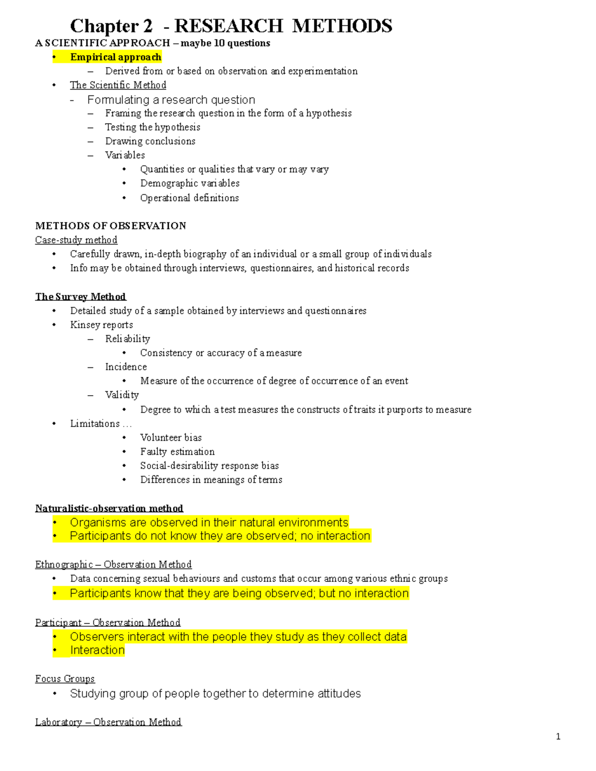 research method chapter 2