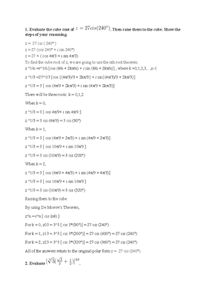 MATH Unit4 Written Assignment - The range of a domain is the range of ...