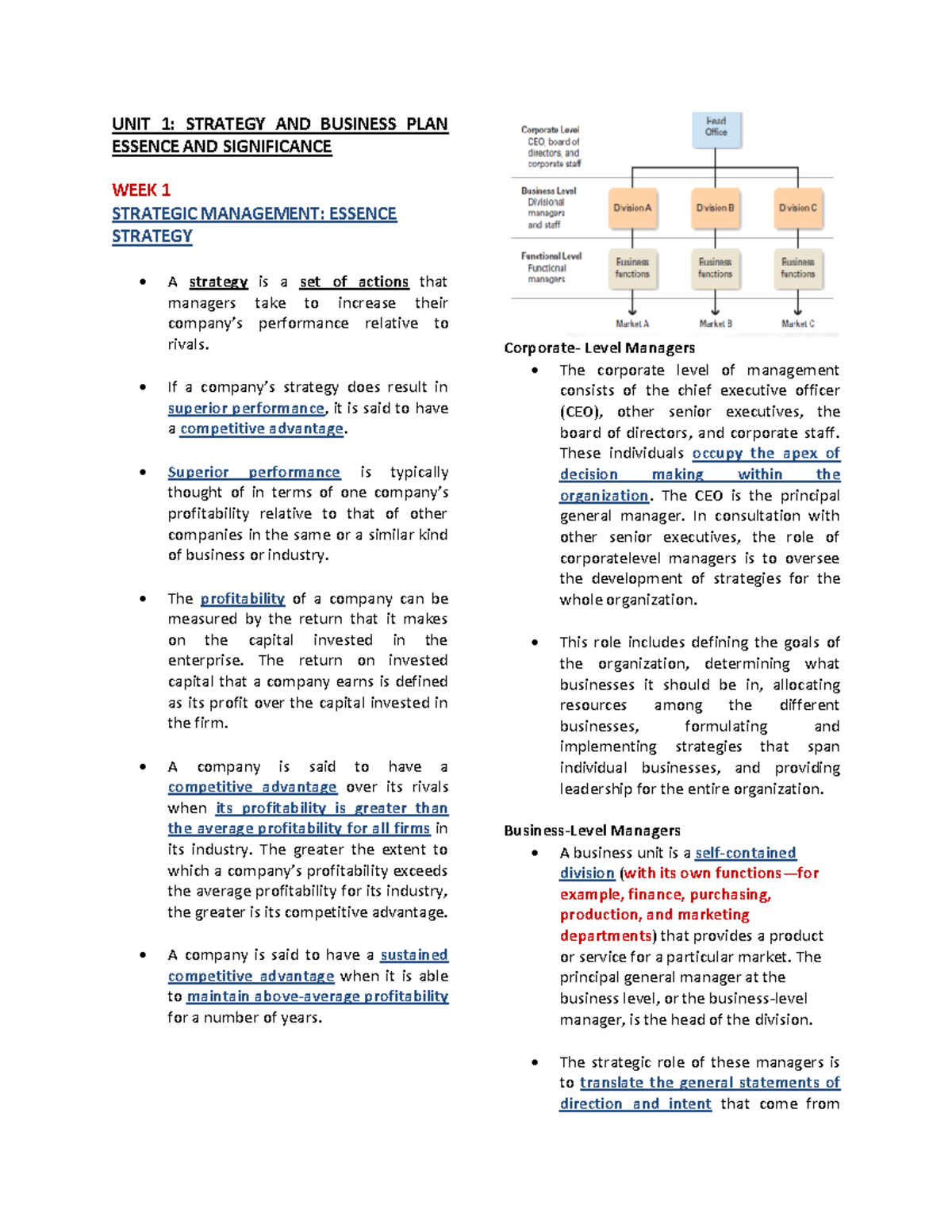 Strategic Management Notes Market Research and the importance of