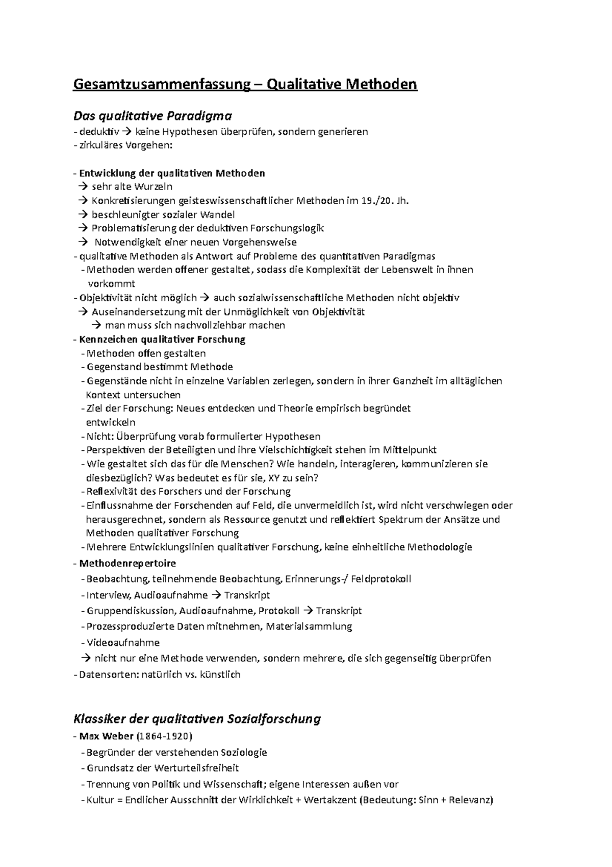 Gesamtzusammenfassung Qualitative Methoden - Beschleunigter Sozialer ...