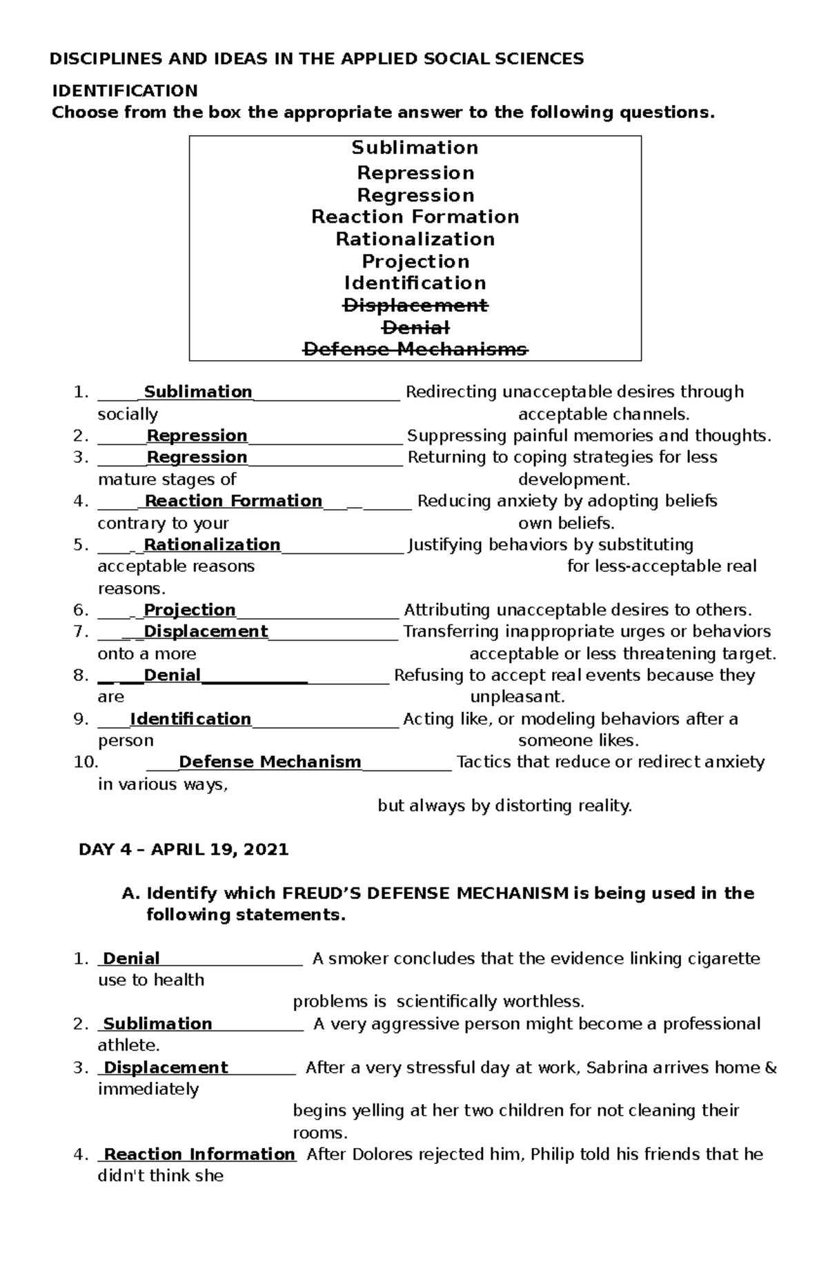 Diass 3 - Dias - DISCIPLINES AND IDEAS IN THE APPLIED SOCIAL SCIENCES ...