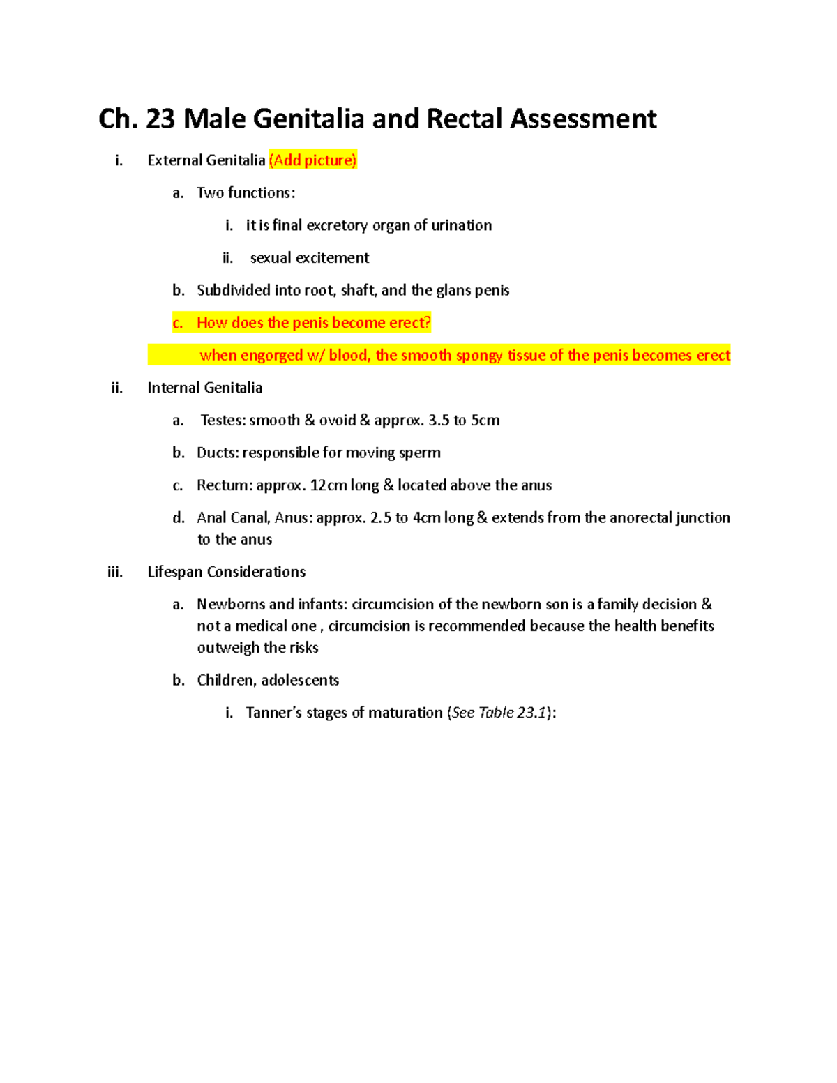 Chapter+23+Study+Guide - Ch. 23 Male Genitalia and Rectal Assessment i ...