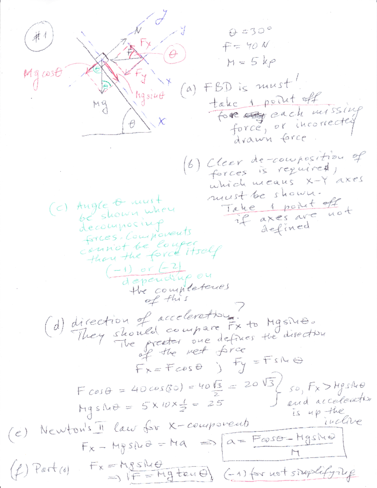 PHYS160 001 Exam1 SP24 solutions - ,,{ /J YY,, u ,{ q/ . f. P sTfro 