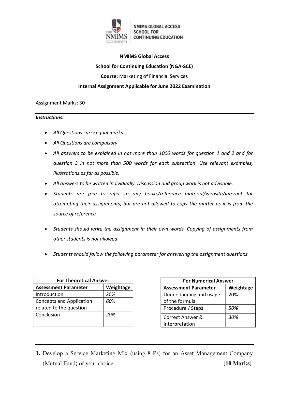 nmims assignment answers june 2022 free