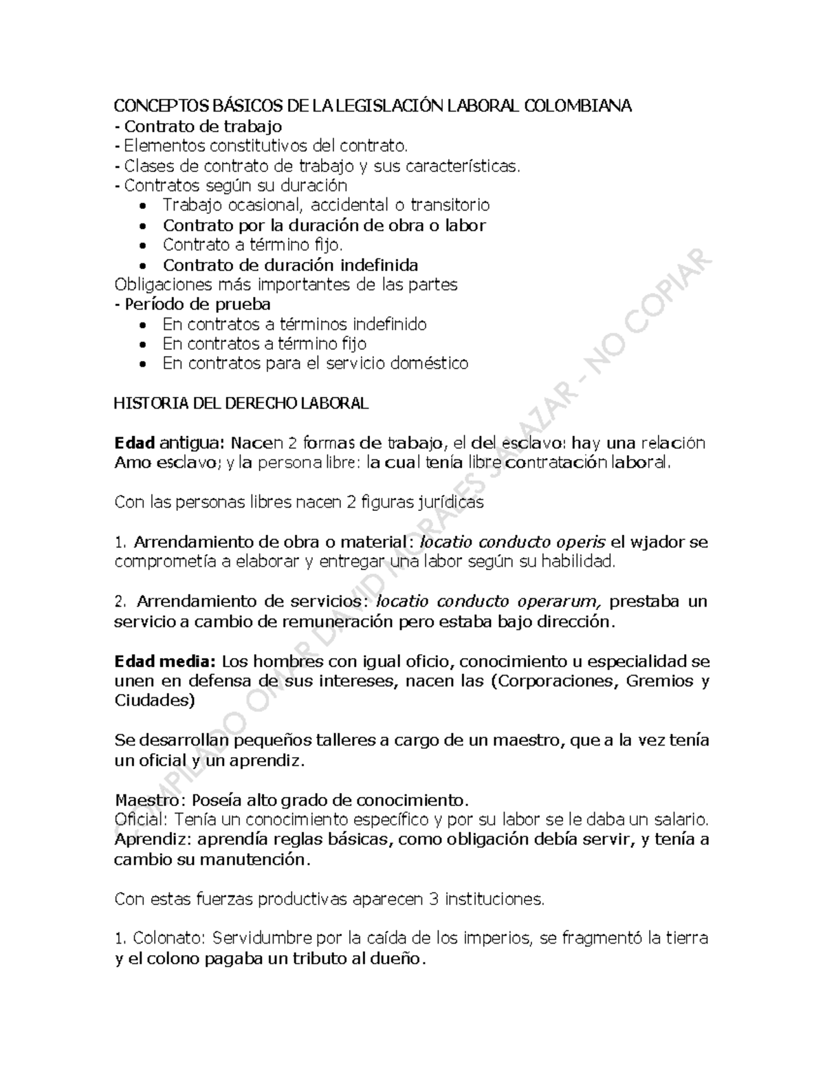 Legislación Laboral Unidad 1 - CONCEPTOS B¡SICOS DE LA LEGISLACI”N ...