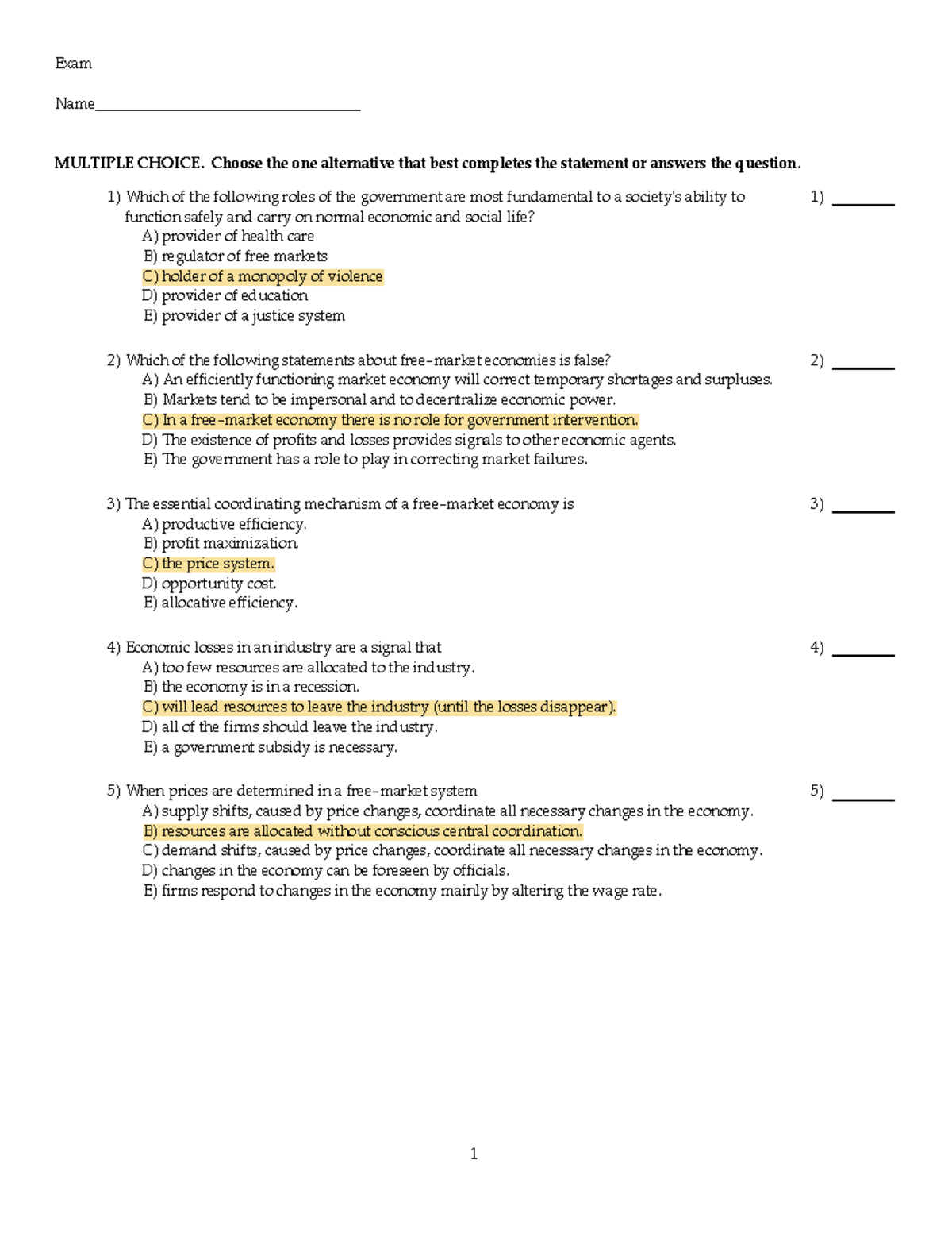 Ch 16 - Test Banks - Exam Name ...