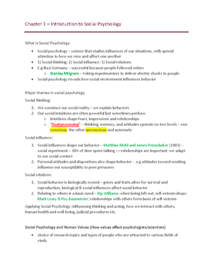 Summary Psychology Chapters 1 4 6 8 10 Psy220h1 Studocu