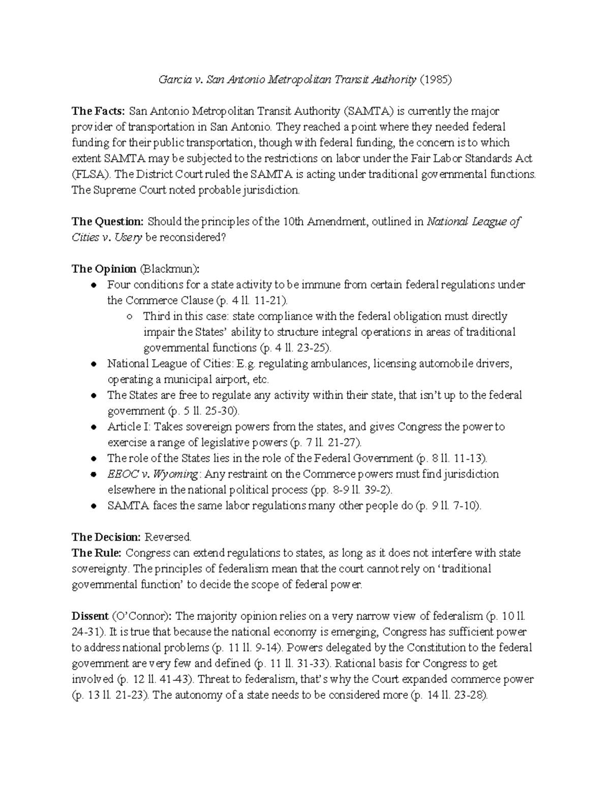 Garcia v san antonio metropolitan 2025 transit authority