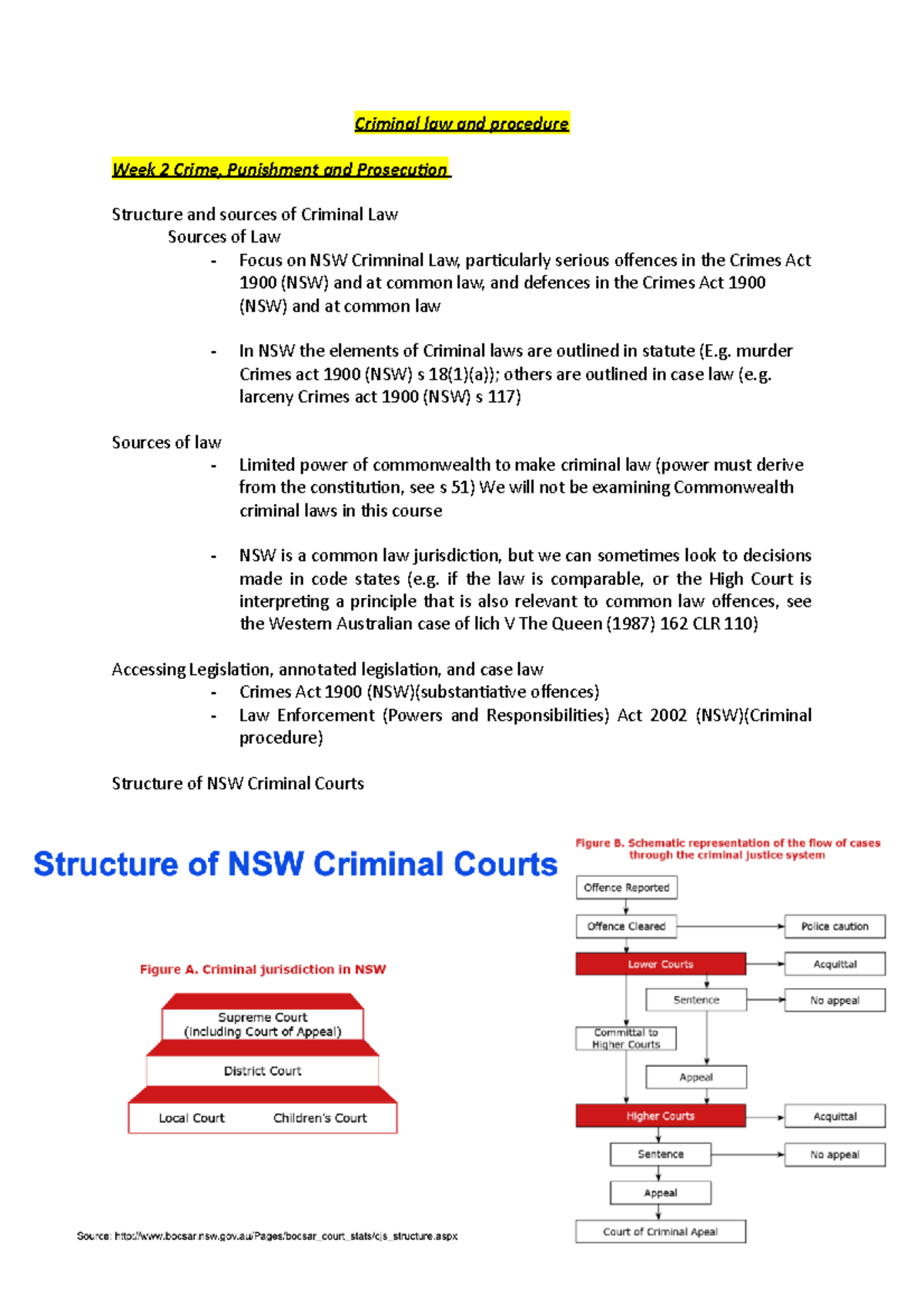 Criminal Law And Procedure - Murder Crimes Act 1900 (NSW) S 18(1)(a ...