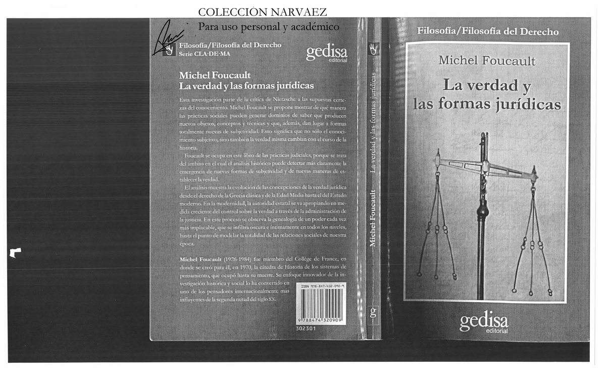 1 Foucault La verdad y las formas juridicas 1 - ·Michel Foucault La