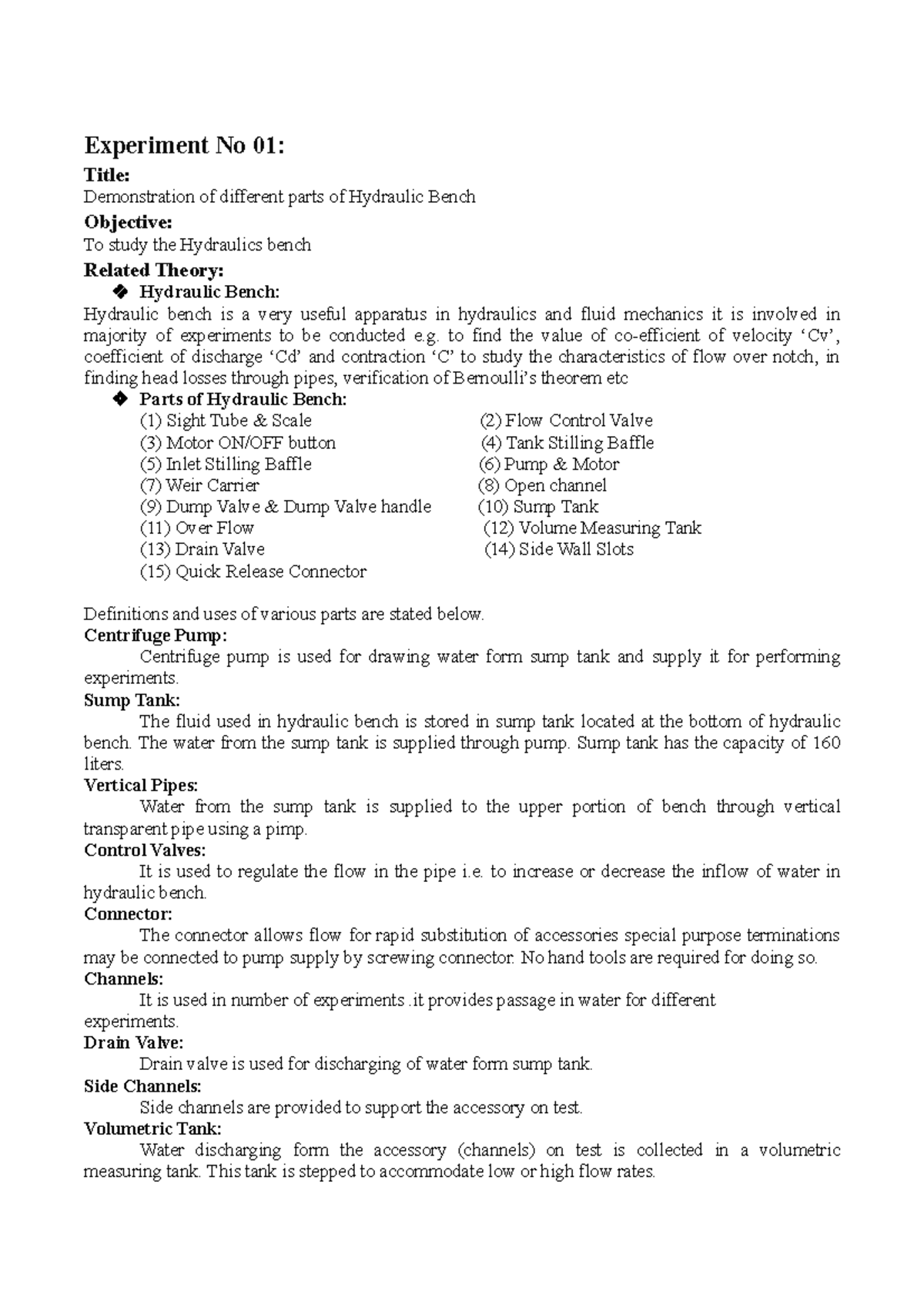 Experiment No 01 FM Experiment No 01 Title Demonstration of