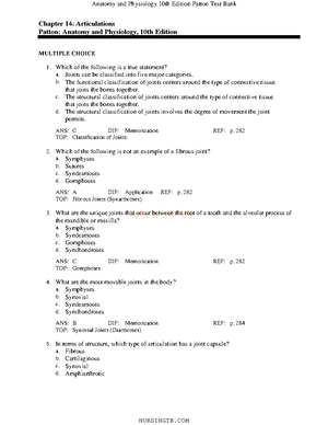 Appendicular Muscles - Practice - Nursingtb Chapter 16: Appendicular 