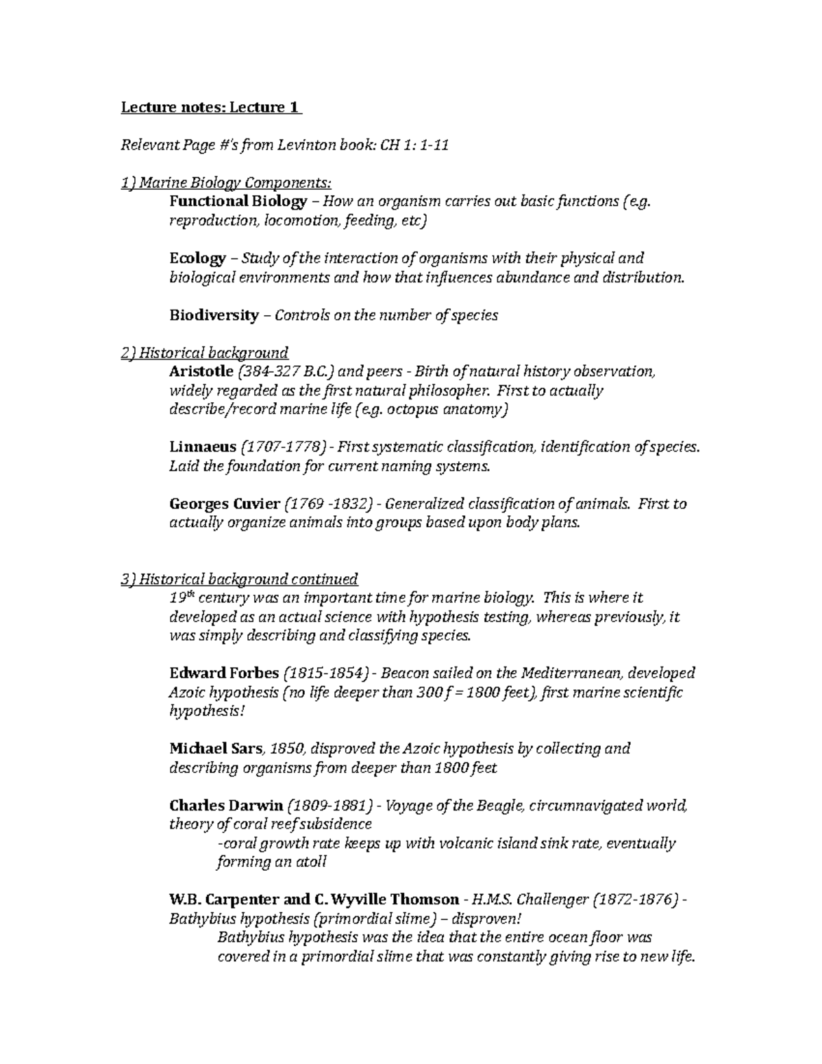 Lecture Notes 1 - Lecture Notes: Lecture 1 Relevant Page #’s From ...