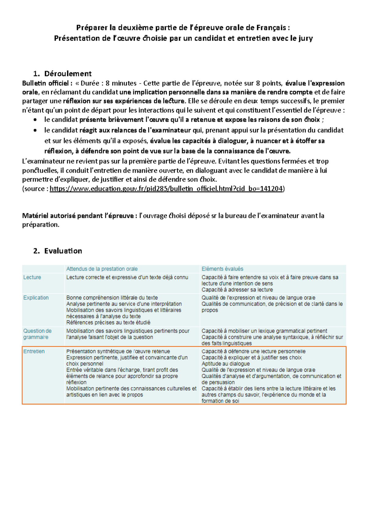 Préparer la deuxième partie de l'oral 1ere5 2024 - Préparer la deuxième ...