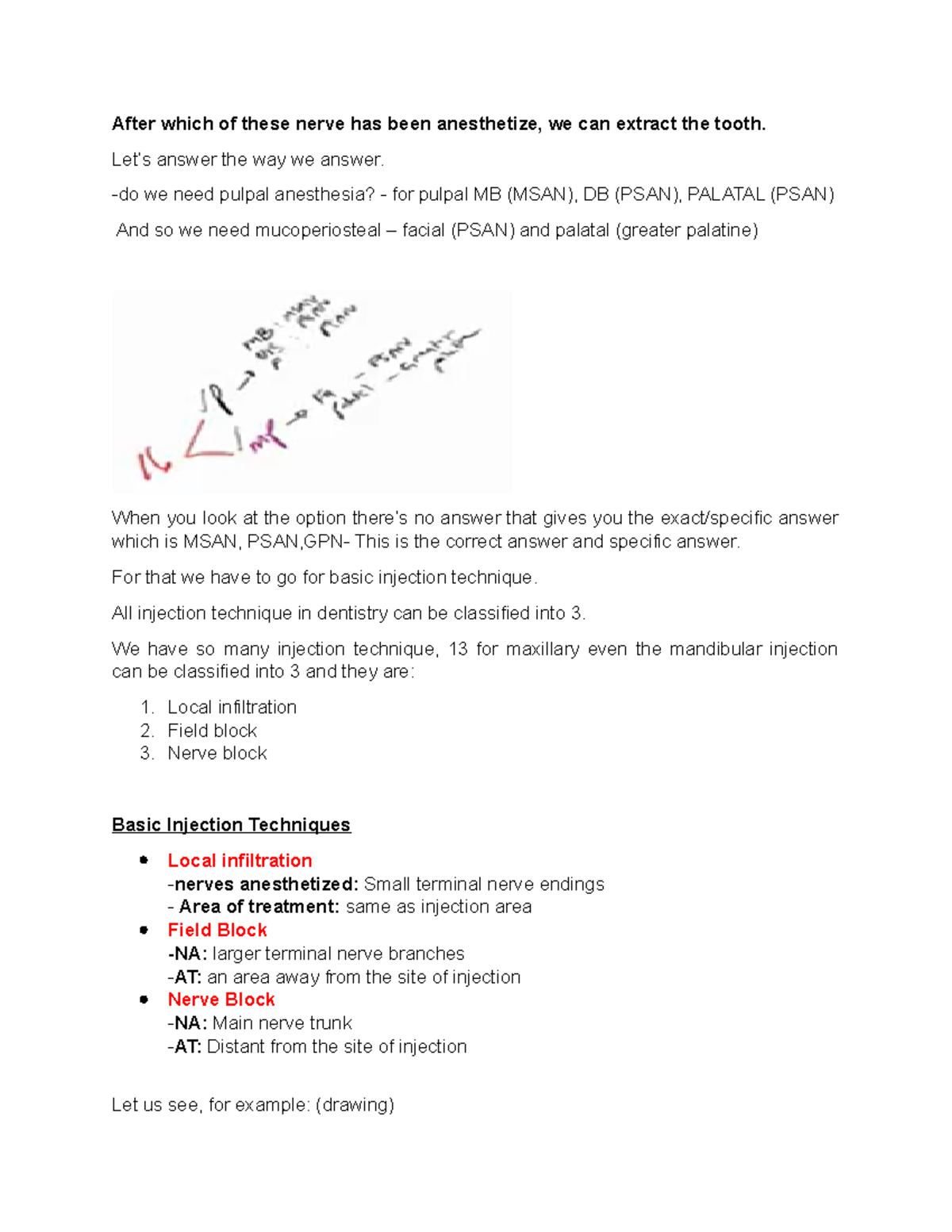 Anesthesiology Maxillary injection technique After which of these