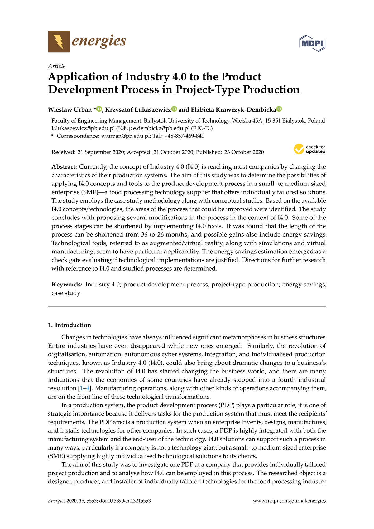 energies-13-05553-v2-energies-article-application-of-industry-4-to