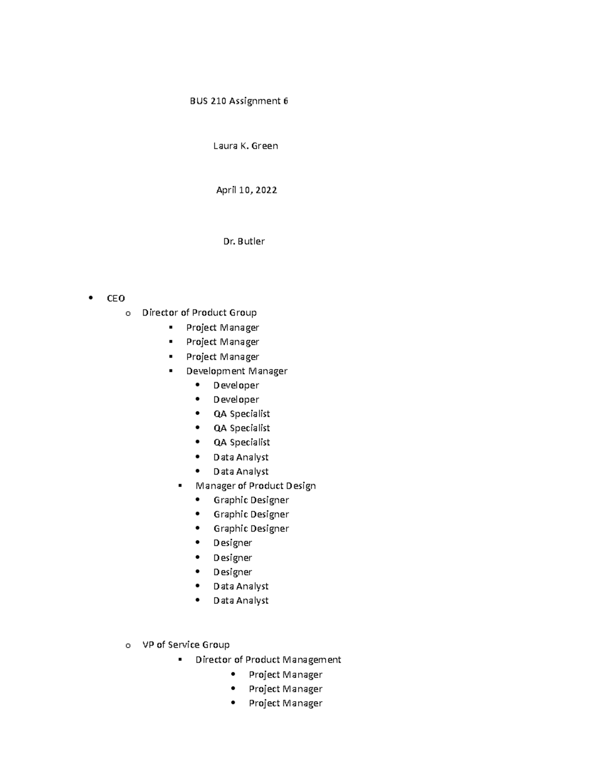 bus 210 module 6 assignment