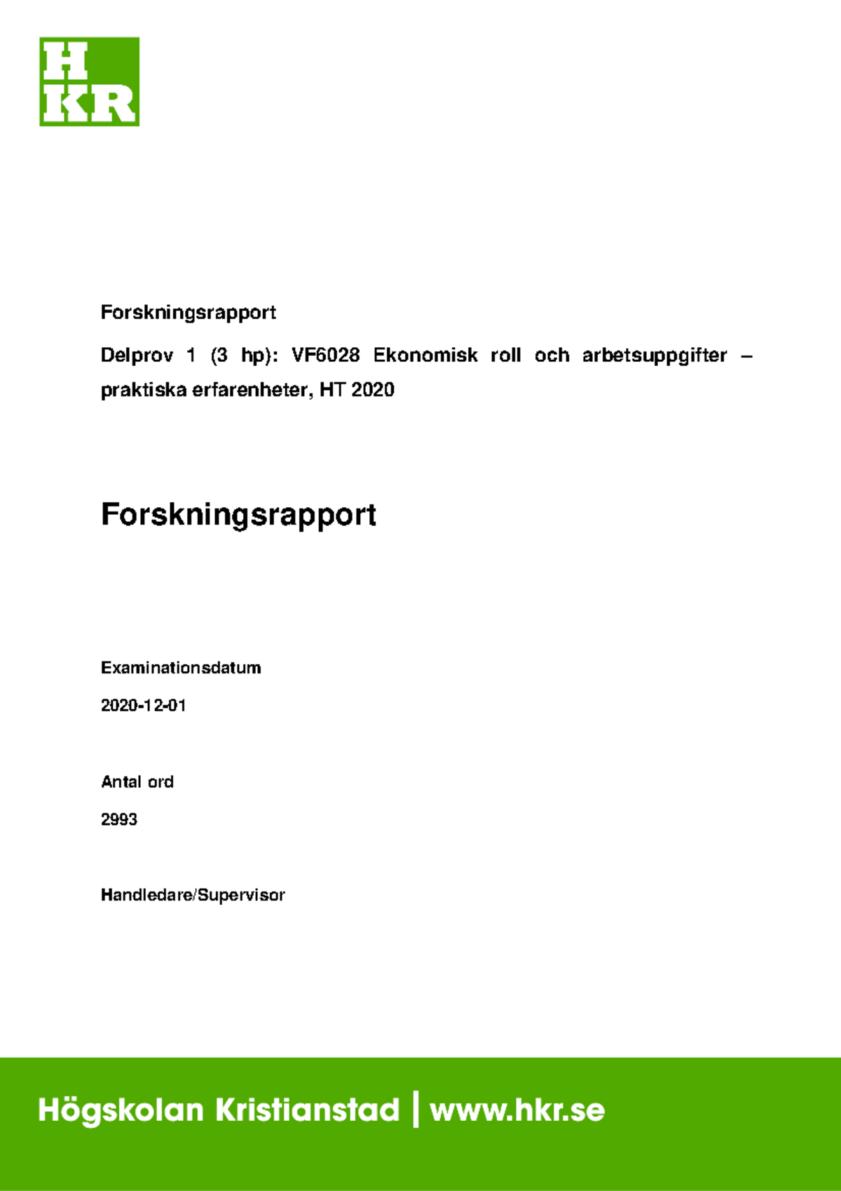 Forskningsrapport Vfu (utan Bilagor) - Forskningsrapport Delprov 1 (3 ...