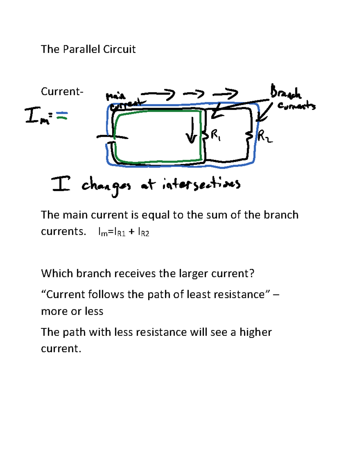 2015-4-23 The Parallel Circuit - ASTR 342 - The Parallel Circuit ...