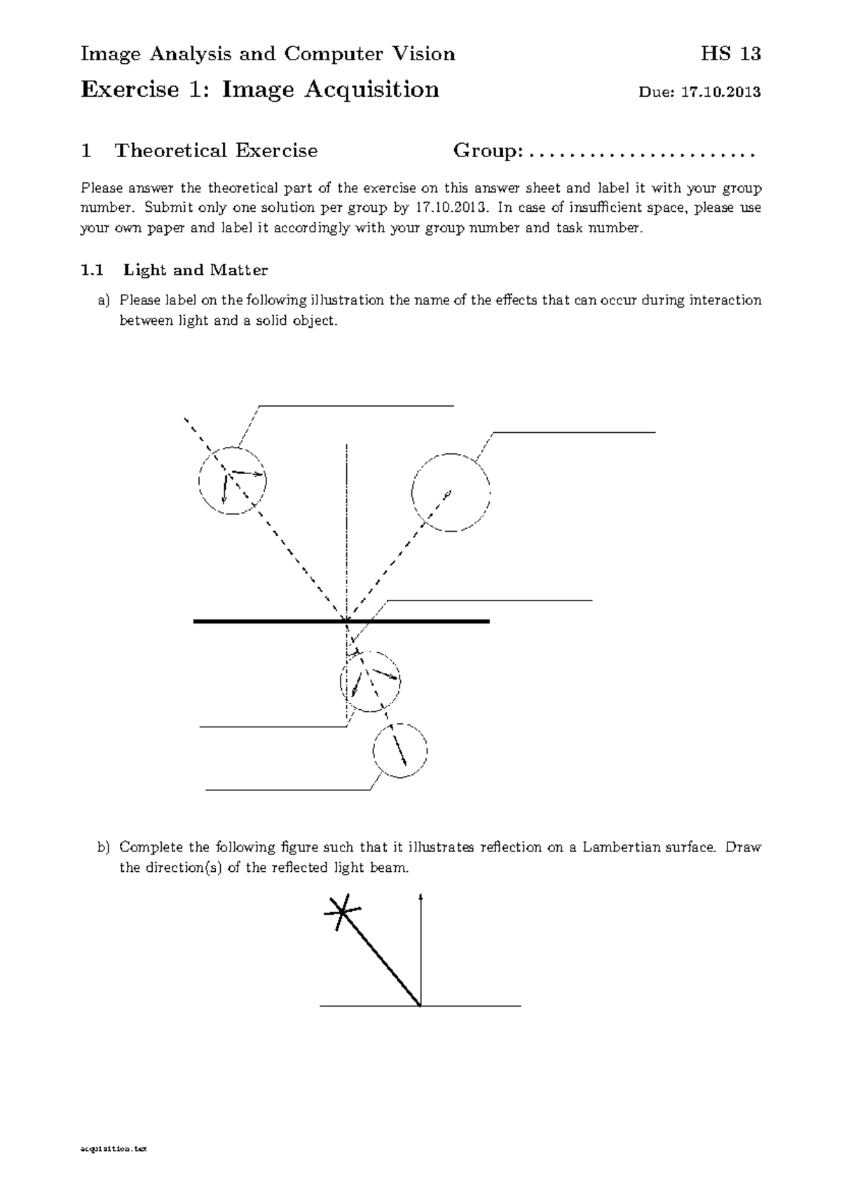 Introduction to CV - Image Analysis and Computer Vision Exercise 1 ...